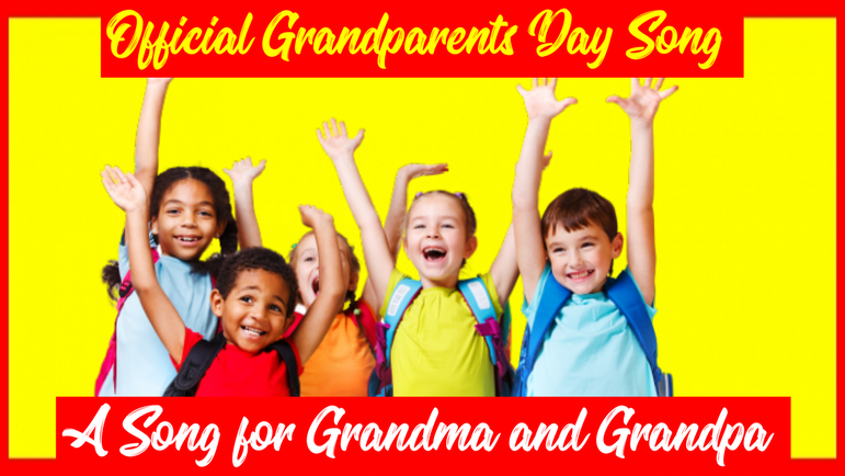 The official song of National Grandparents Day is “A Song for Grandma and Grandpa” by Johnny Prill. The MP3 download includes sheet music and karaoke (backing) tracks. It is popular with school programs and is one of the best kids songs for honoring grandparents.